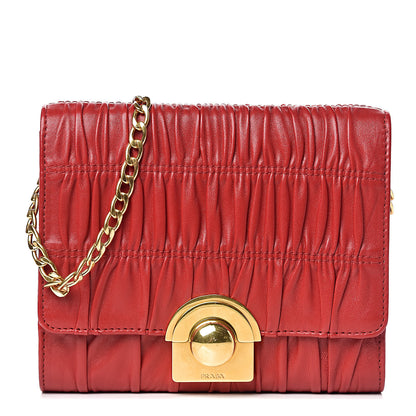 Prada Nappa Gaufre Crossbody Fuoco 1 of 13