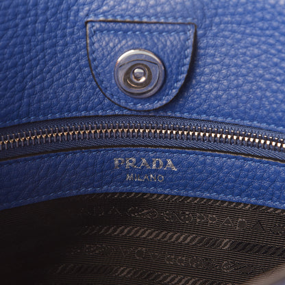 Prada Vitello Daino Bucket Bag Royal 6 of 9