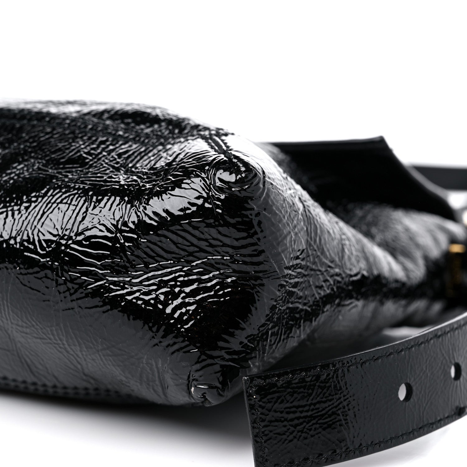 Fendi Vitello Naplak Large Convertible Baguette Black 8 of 12