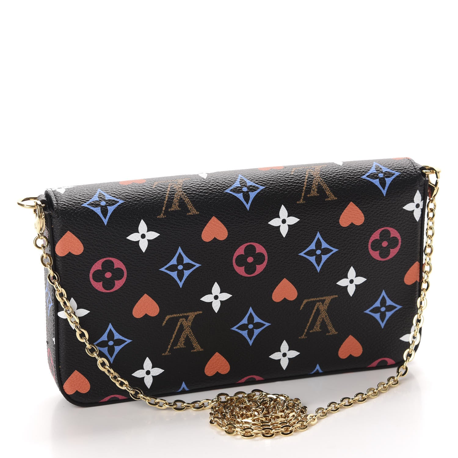 Louis Vuitton Game On Felicie Chain Wallet Black 3 of 11