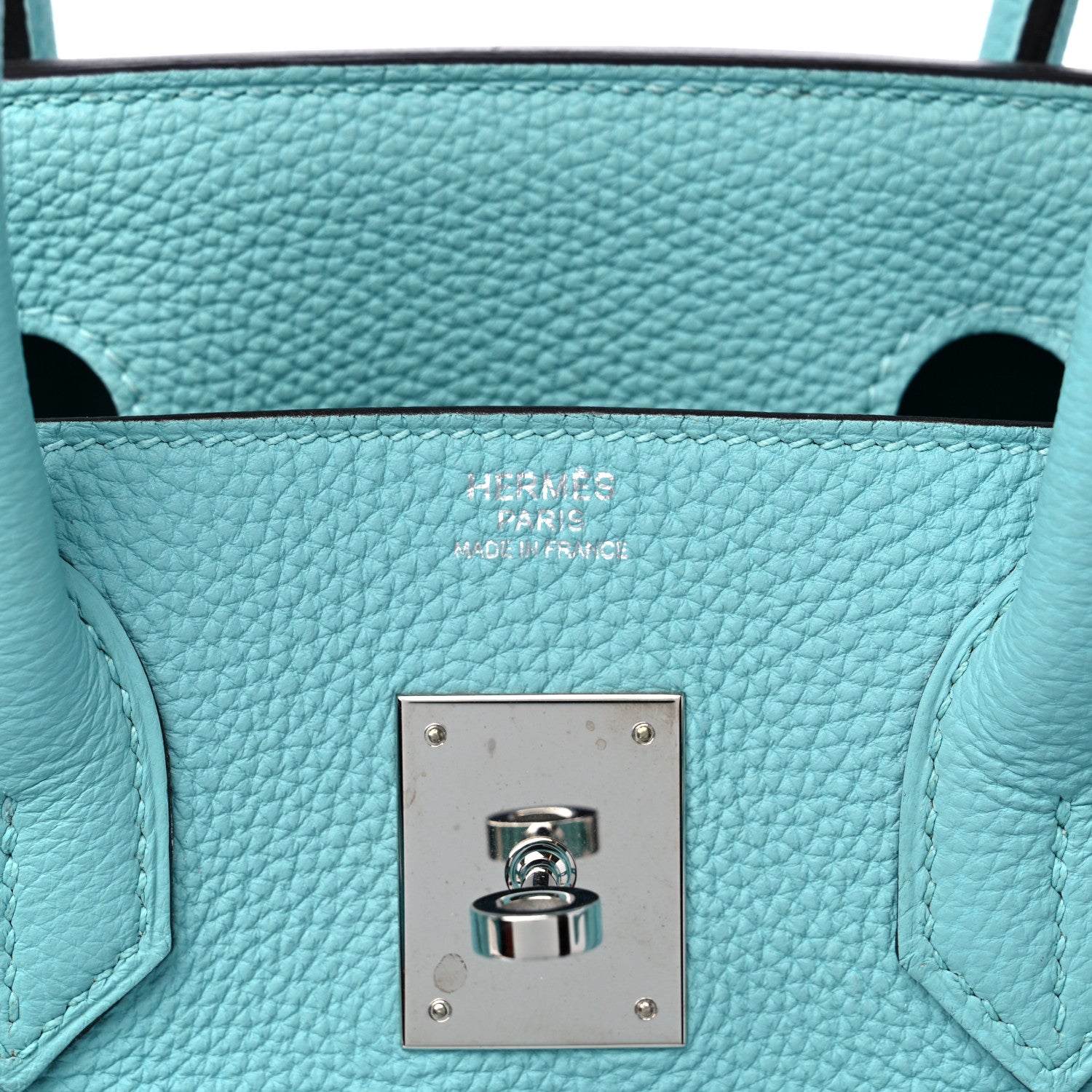Hermes Togo Birkin 30 Bleu Atoll 7 of 12
