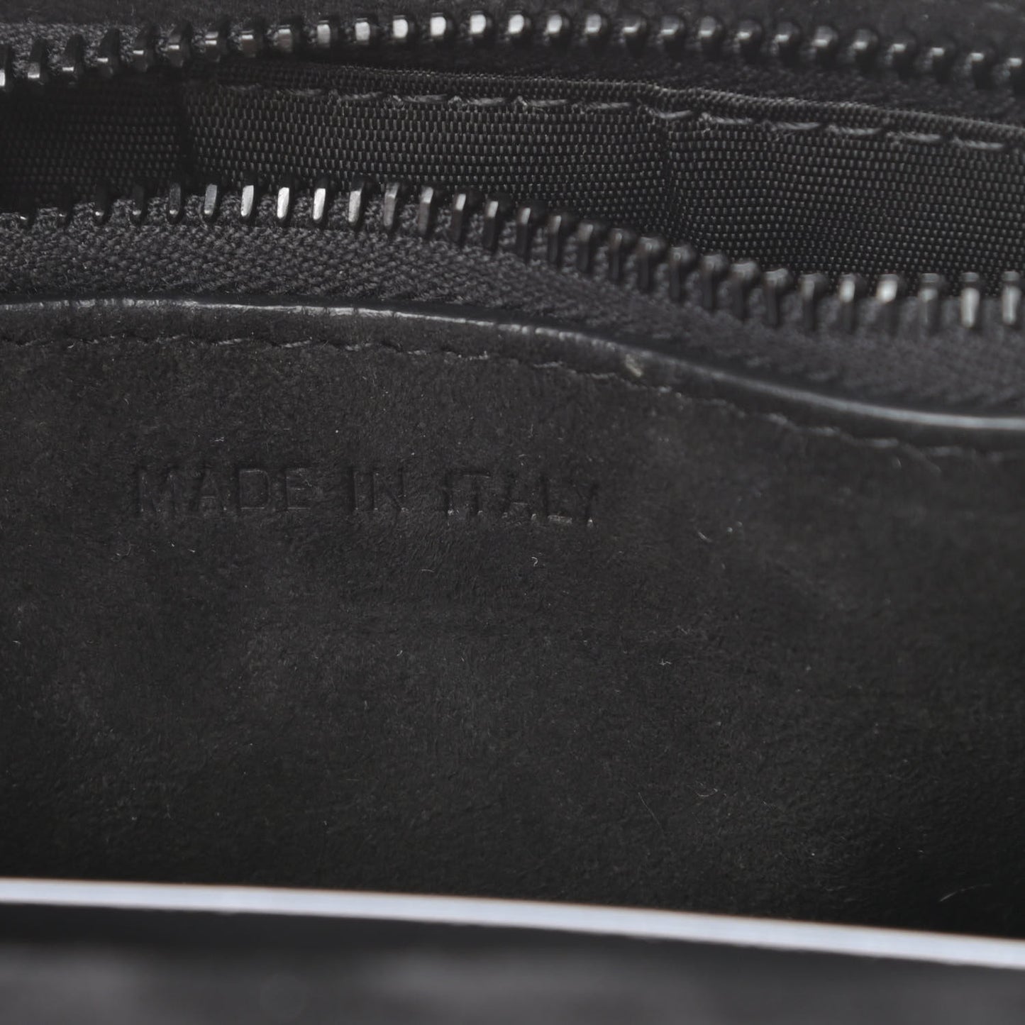 Ultra Matte Calfskin Saddle Belt Clutch Black