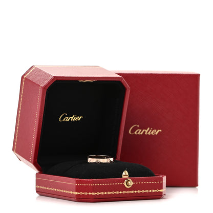 Cartier 18K Pink Gold 3.5mm LOVE Wedding Band Ring 55 7.25 5 of 5