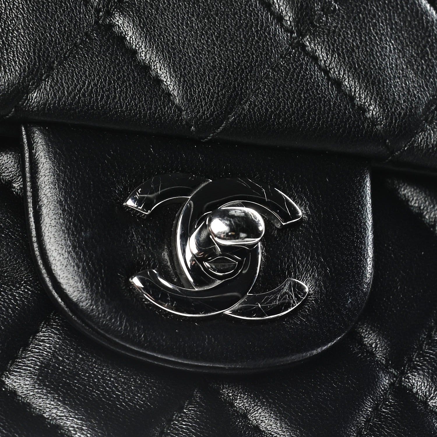 Chanel Lambskin Quilted Mini Rectangular Flap Black 5 of 11