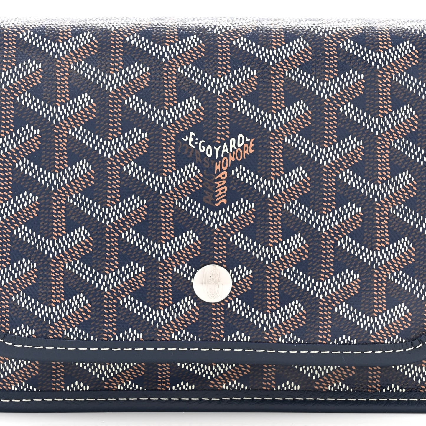 Goyardine Plumet Wallet Clutch Navy