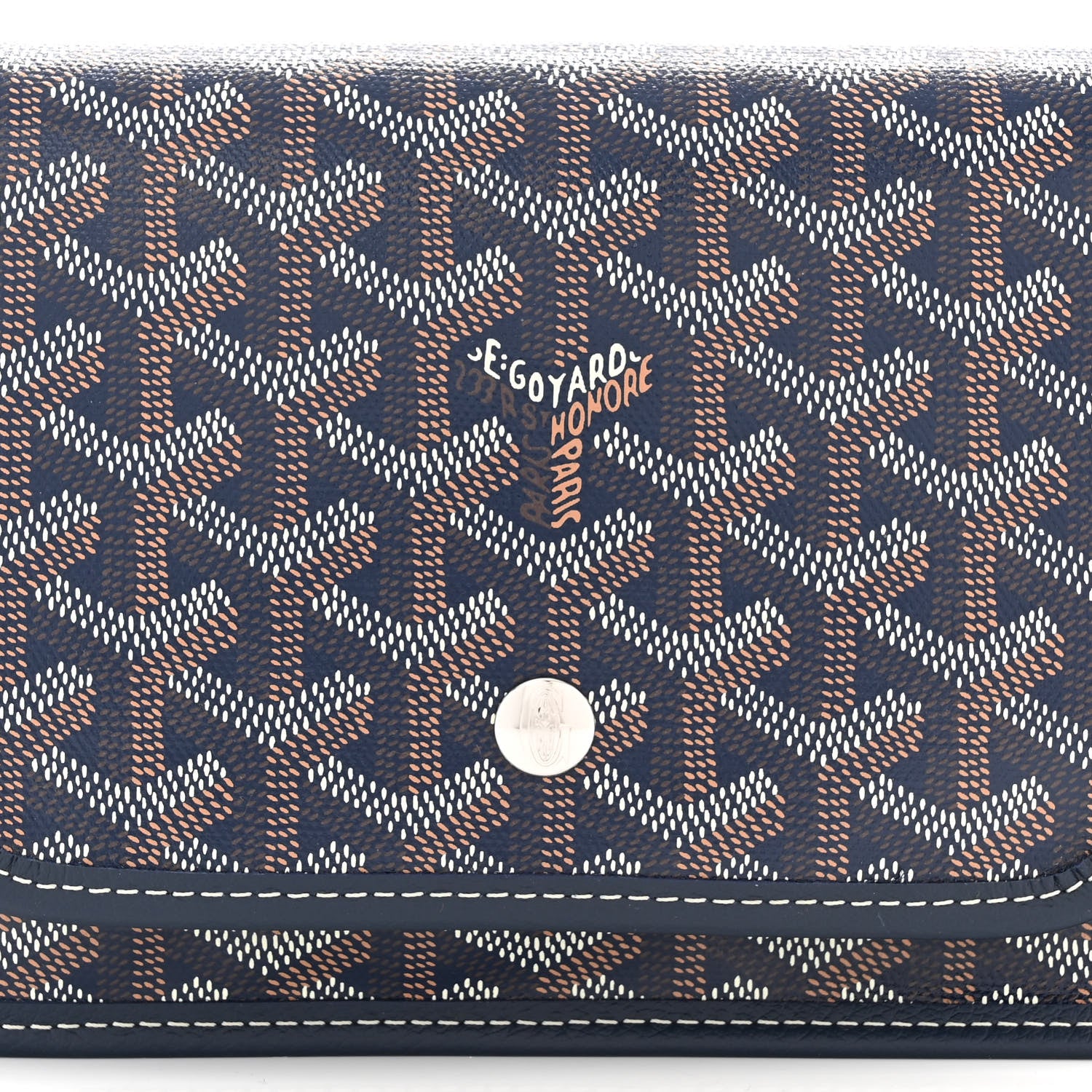 Goyard Goyardine Plumet Wallet Clutch Navy 8 of 10