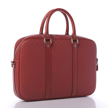 Gucci Diamante Signature Briefcase Red 3 of 9