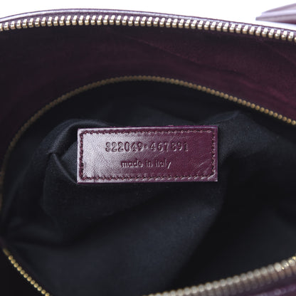 Saint Laurent Calfskin Classic Duffle 6 Amarena 6 of 21