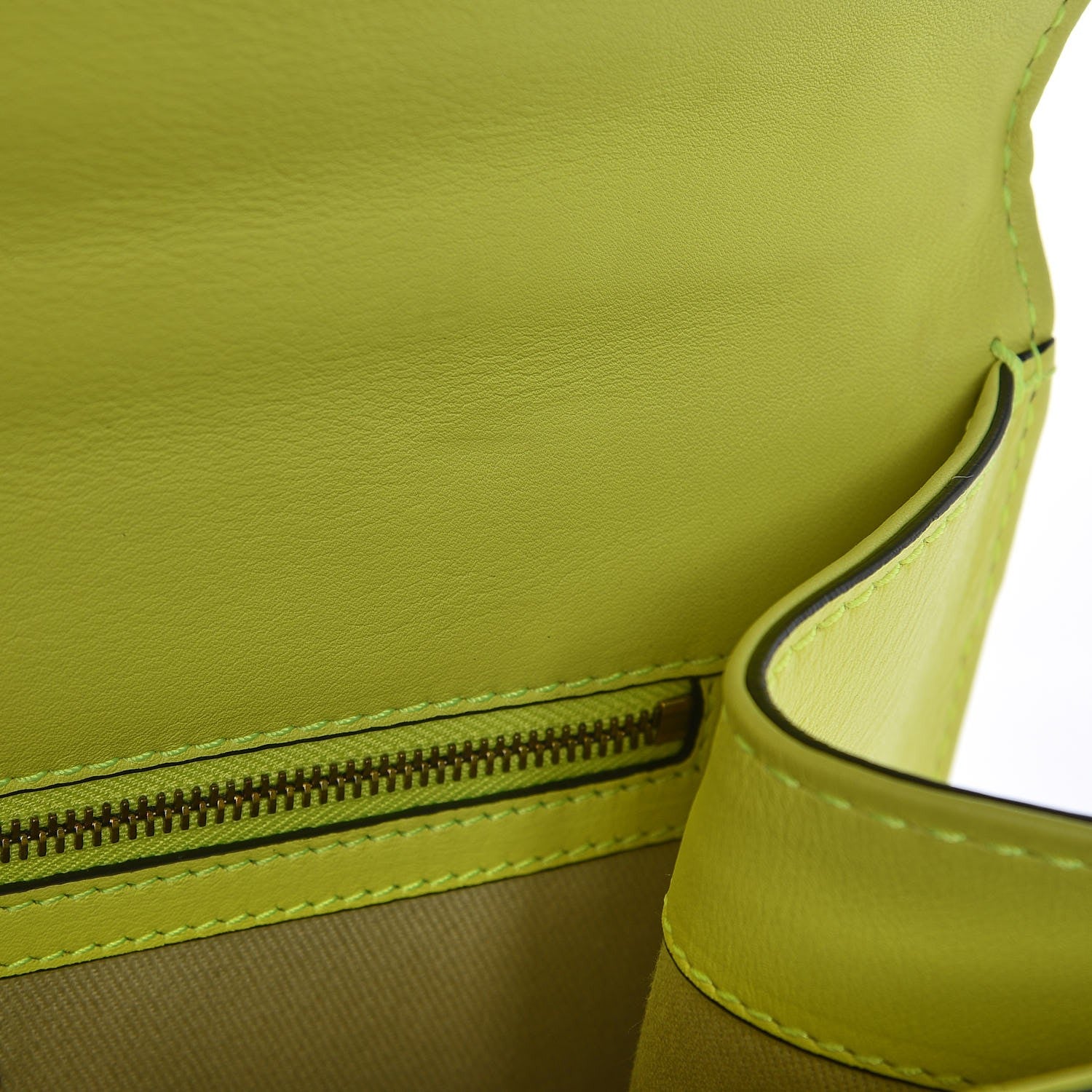 Valentino Garavani Vitello Large Glam Lock Rockstud Flap Yellow Fluo 8 of 17