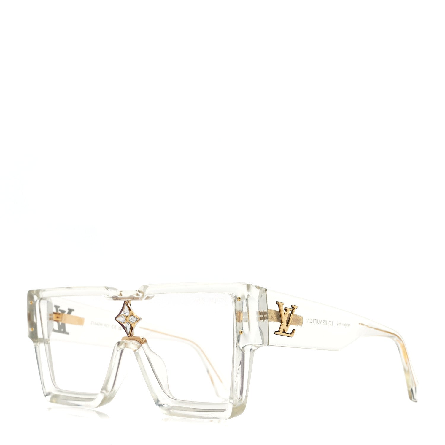 Louis Vuitton Cyclone Sunglasses Z1642W Transparent 1 of 9