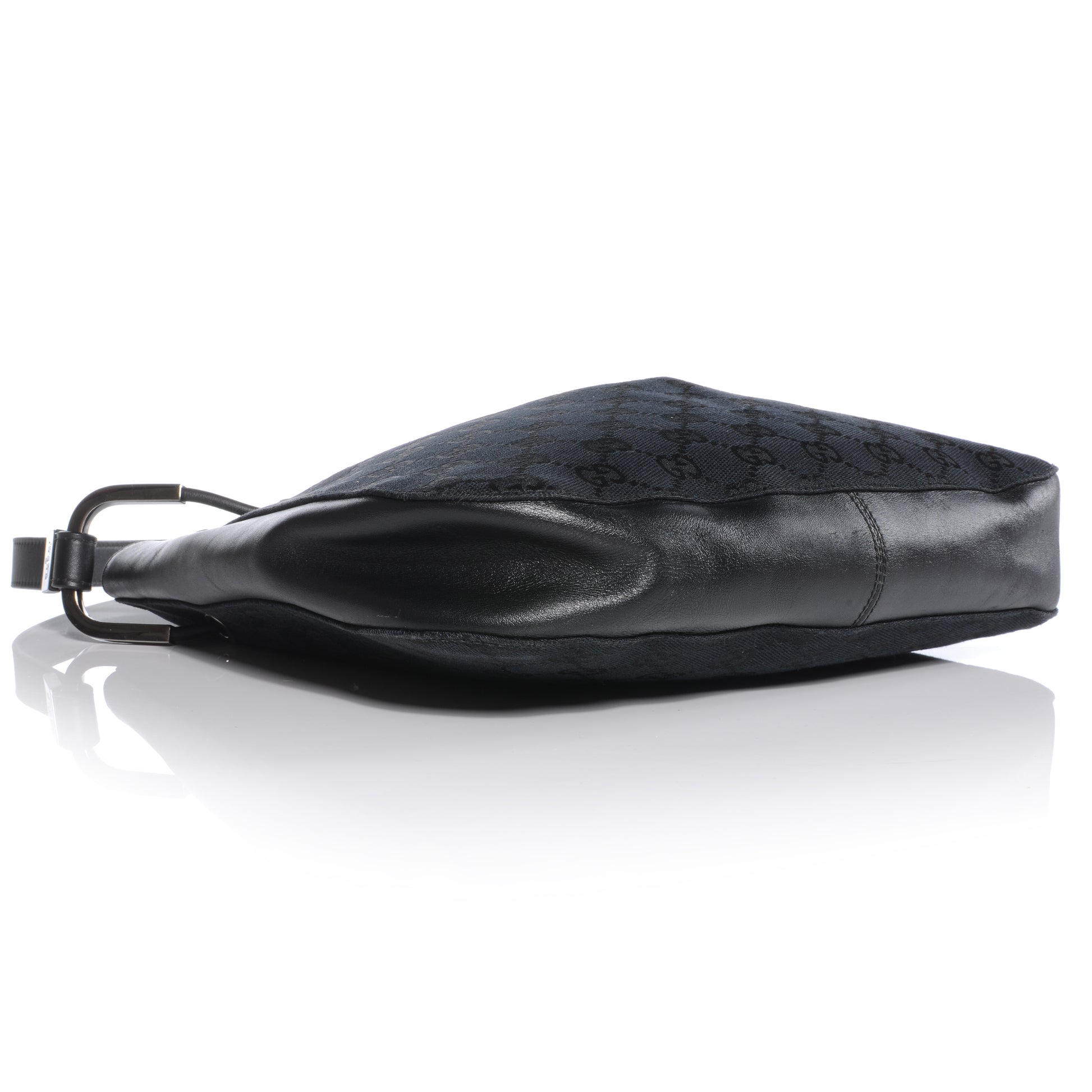 Gucci Monogram Small Drawstring Shoulder Bag Black 4 of 8