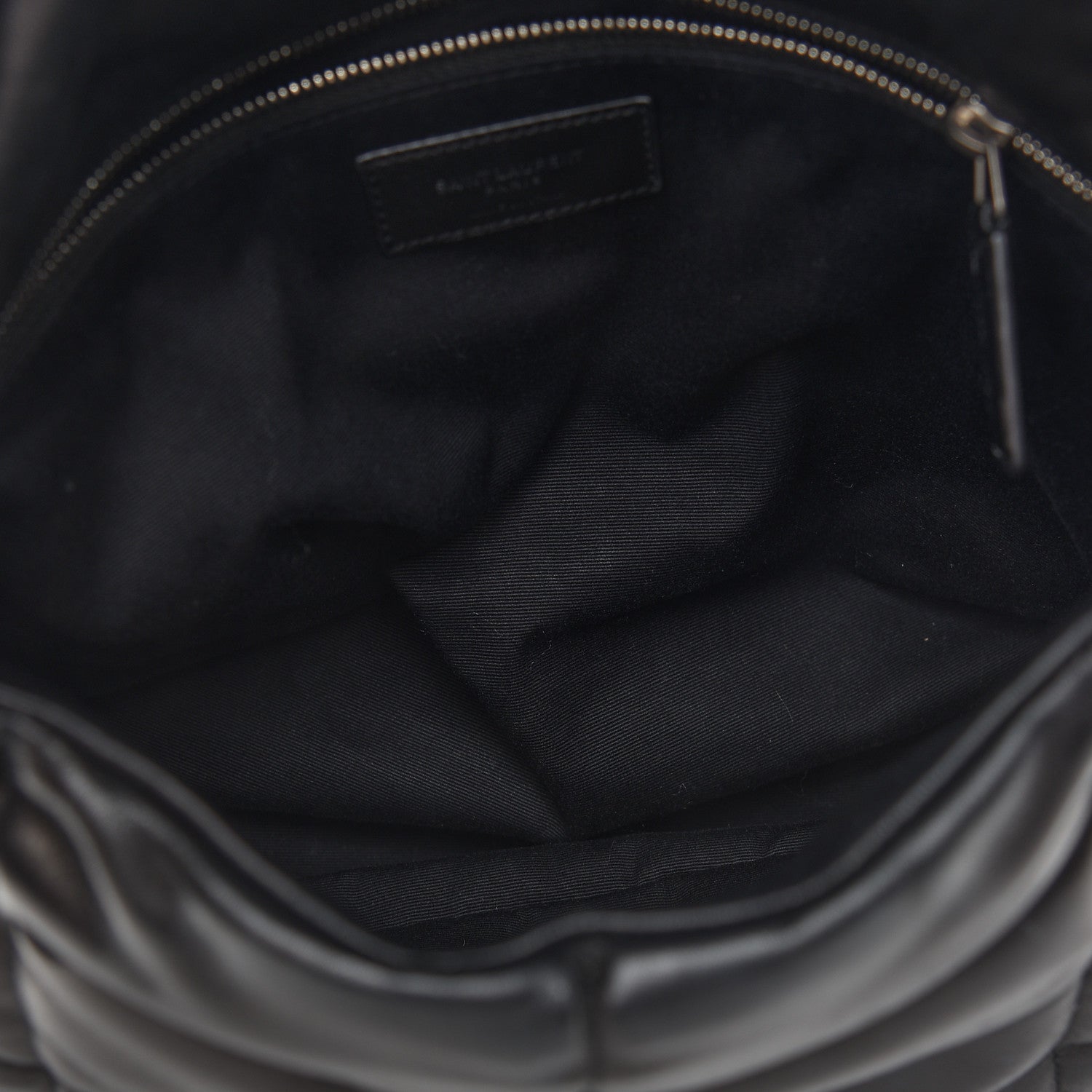 Saint Laurent Lambskin Quilted Medium Loulou Puffer Monogram Chain Satchel Black 5 of 9
