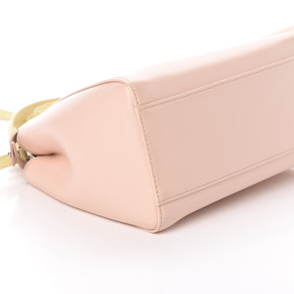 Fendi Nappa Colorblock Mini Peekaboo Iconic Satchel Plaster Banana Grigio Polvere 5 of 9