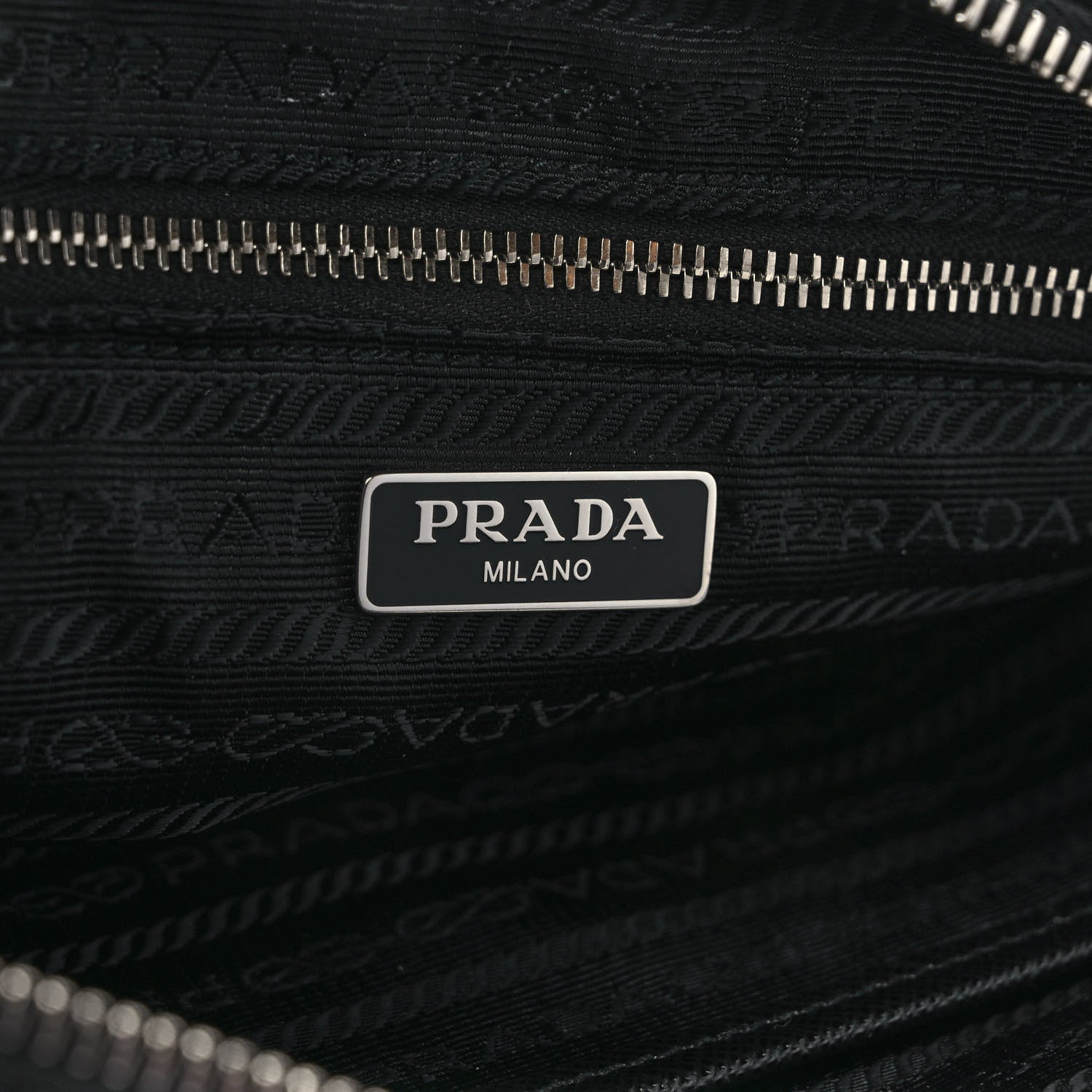 Prada Nylon Tessuto Impuntu Quilted Bandoliera Crossbody Bag Black 5 of 7