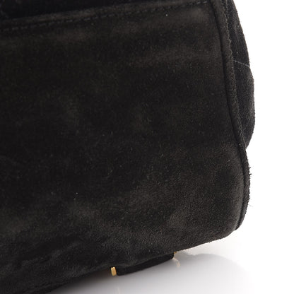 Chanel Suede Quilted Drawstring Backpack Black 11 of 12