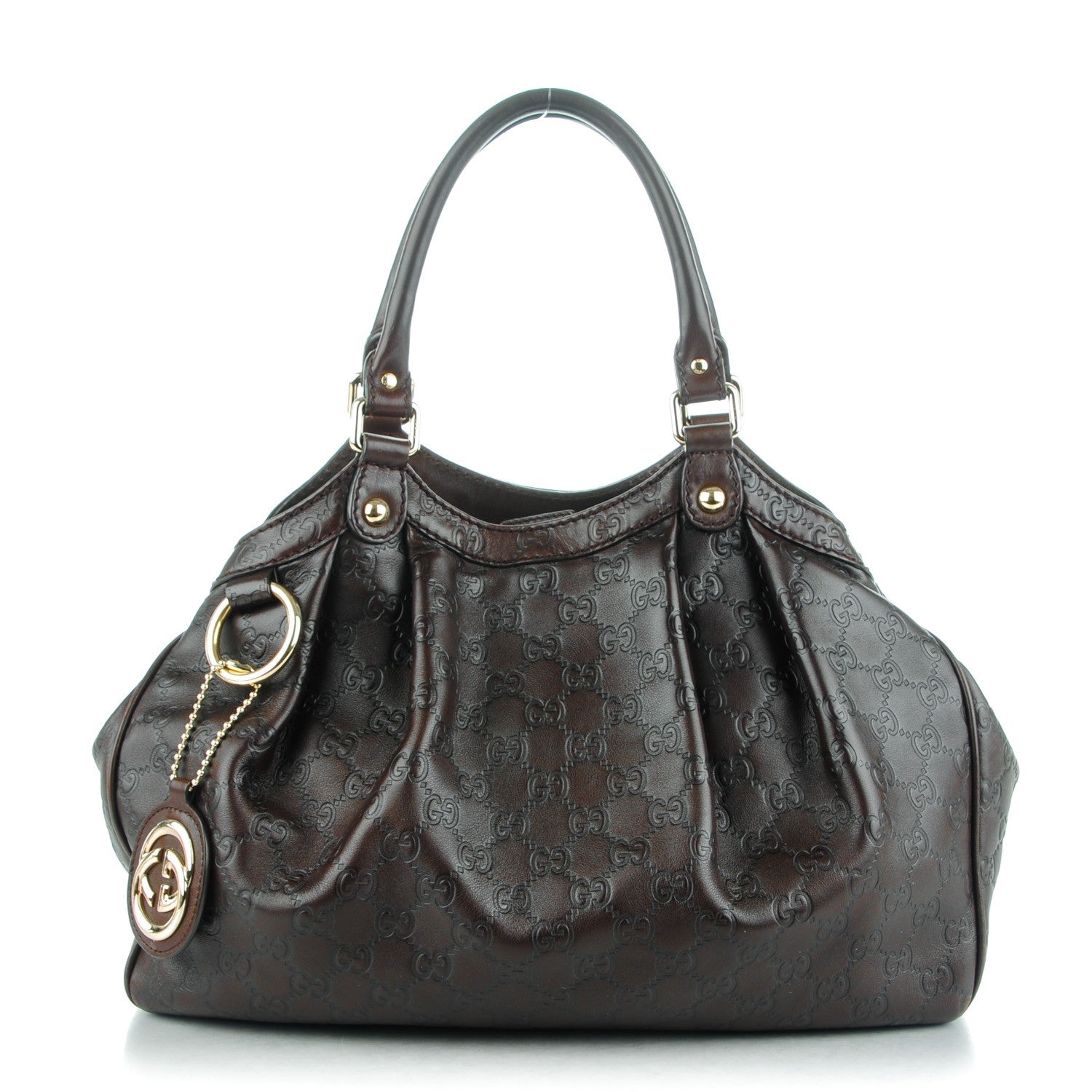 Gucci Guccissima Medium Sukey Tote Chocolate 1 of 7