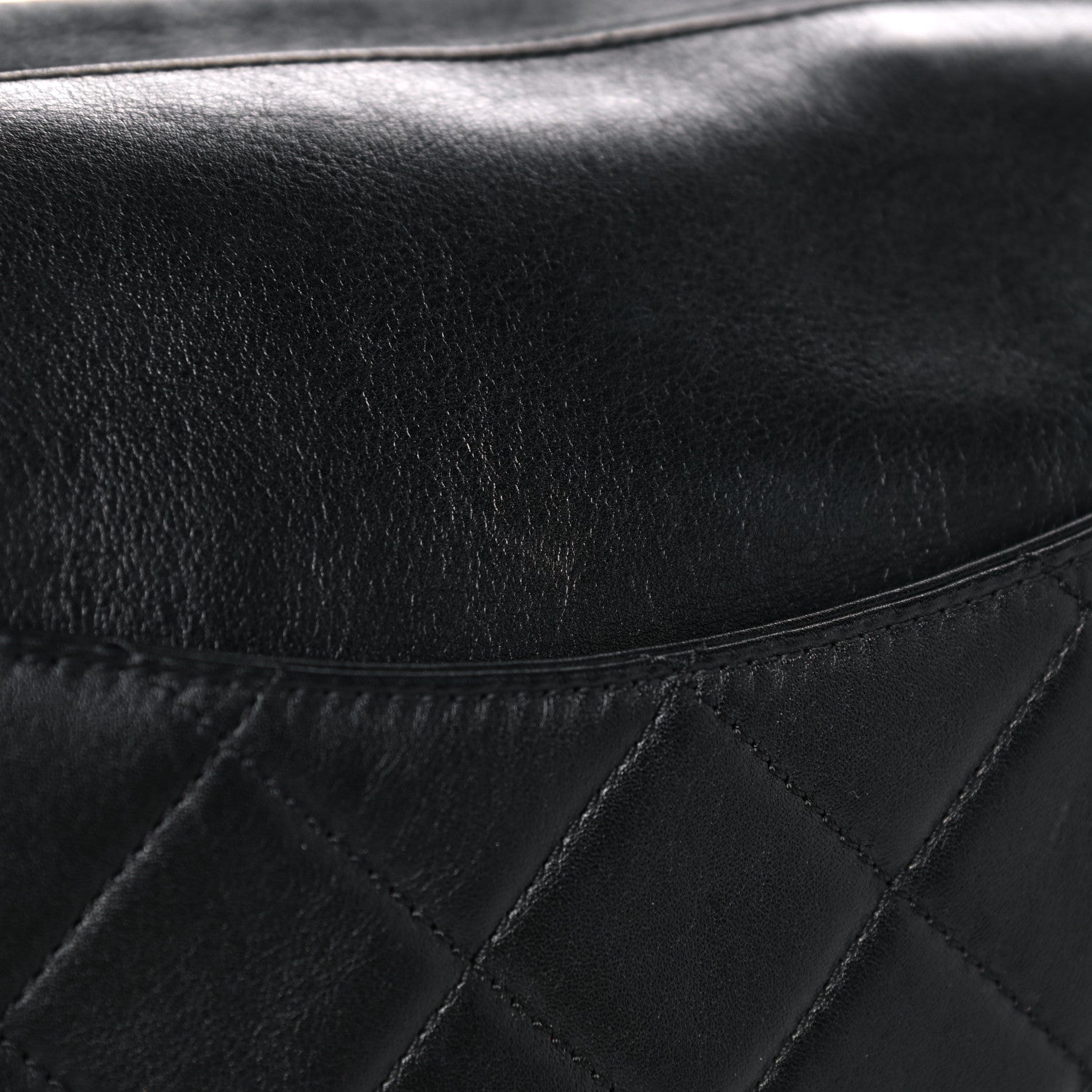 Chanel Calfskin Chain 20s Signature Hobo Black 13 of 14