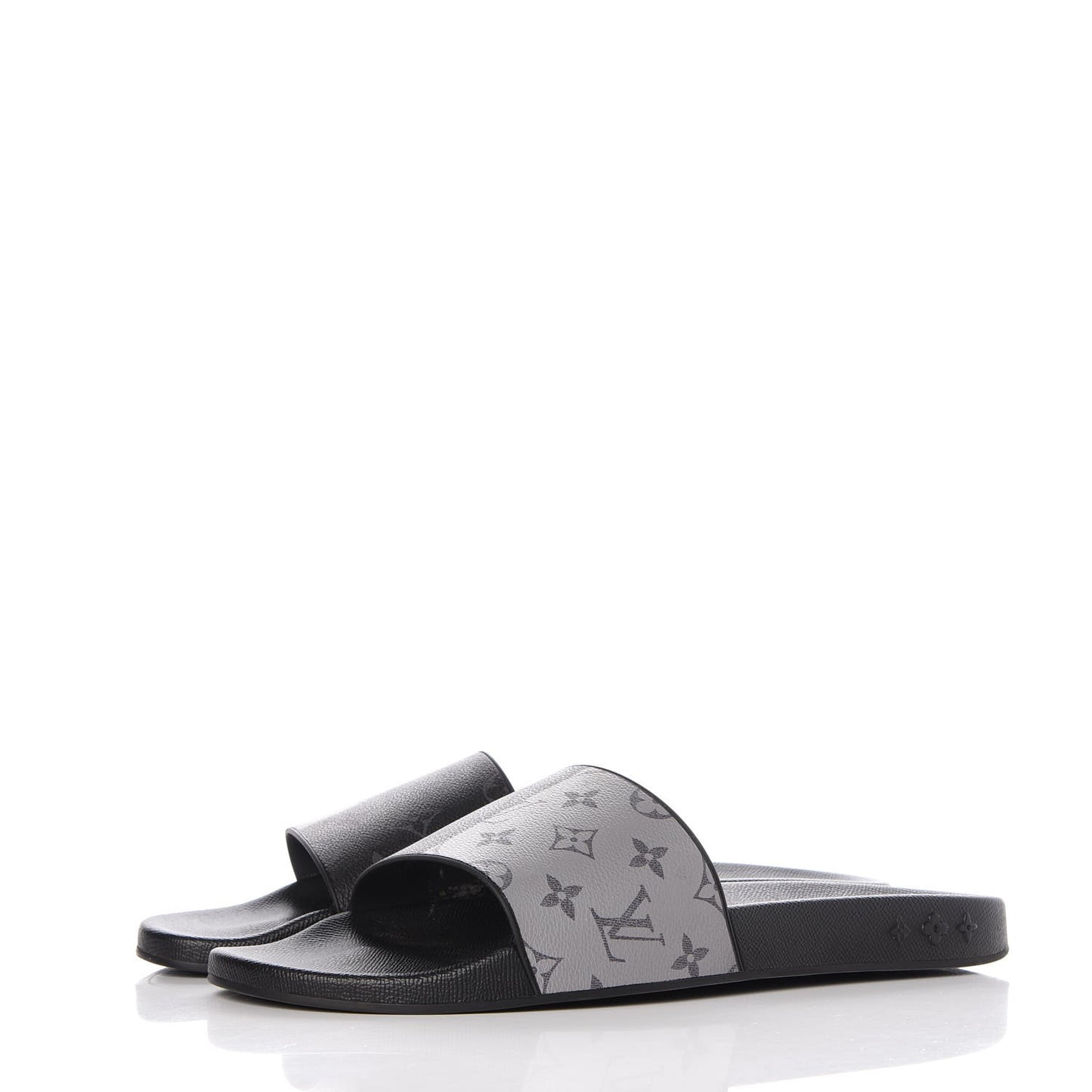 Rubber Monogram Eclipse Split Mens Waterfront Mules 13 Black