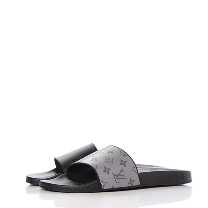 Louis Vuitton Rubber Monogram Eclipse Split Mens Waterfront Mules 13 Black 3 of 11