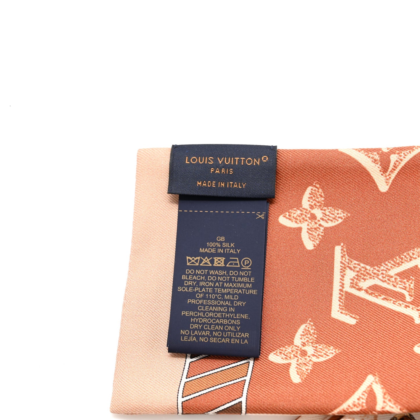 Silk Monogram Fall For You Bandeau Brown