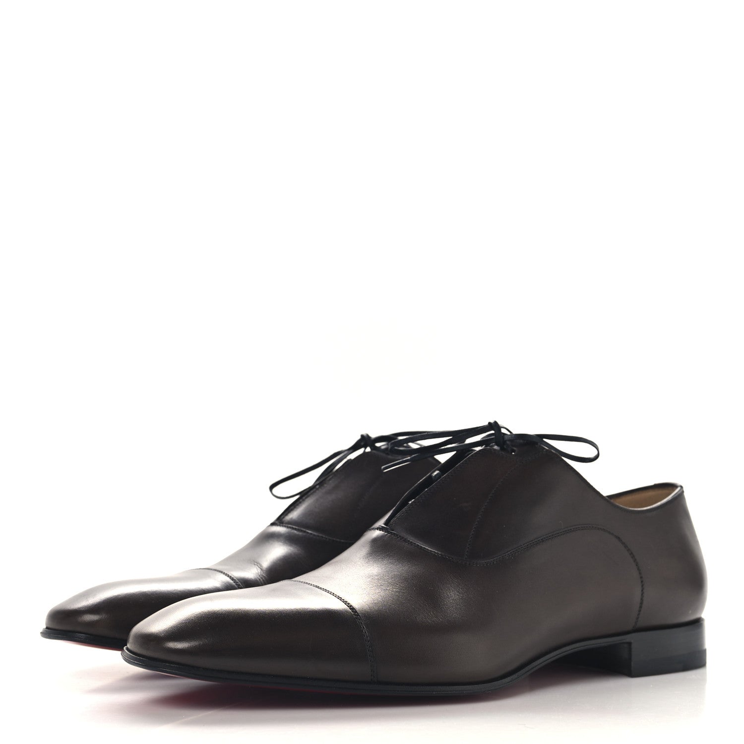 Christian Louboutin Calfskin Mens Greghost Oxfords 43 Brown 4 of 8