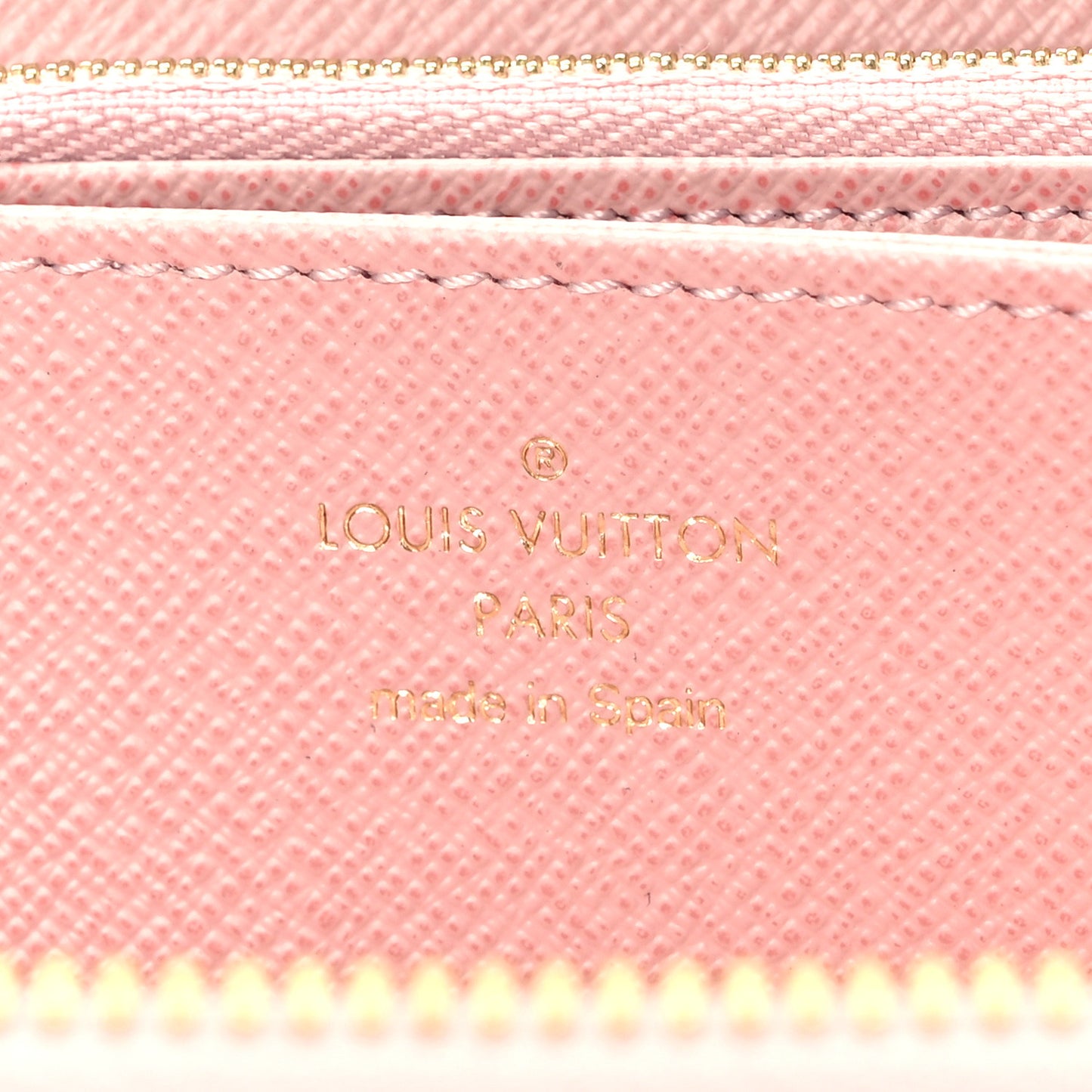 Monogram Pompon Zippy Wallet Rose Ballerine