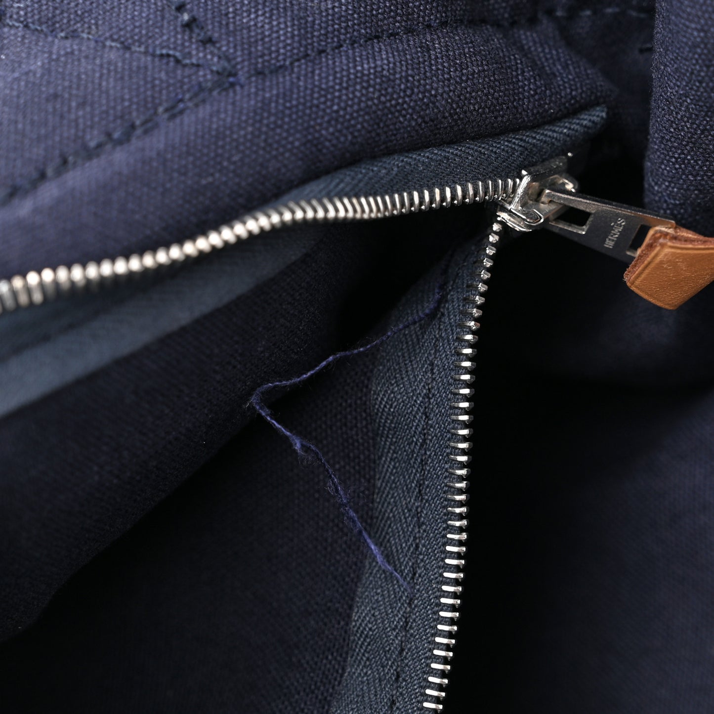 Canvas Tout Fourre PM Navy Brown
