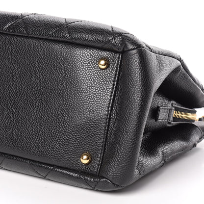 Chanel Caviar Quilted CC Timeless Soft Tote Black 7 of 11