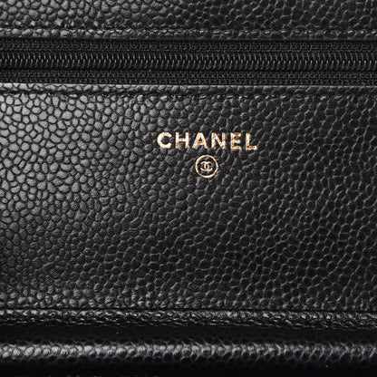 Chanel Caviar Quilted Wallet On Chain WOC Black 7 of 13