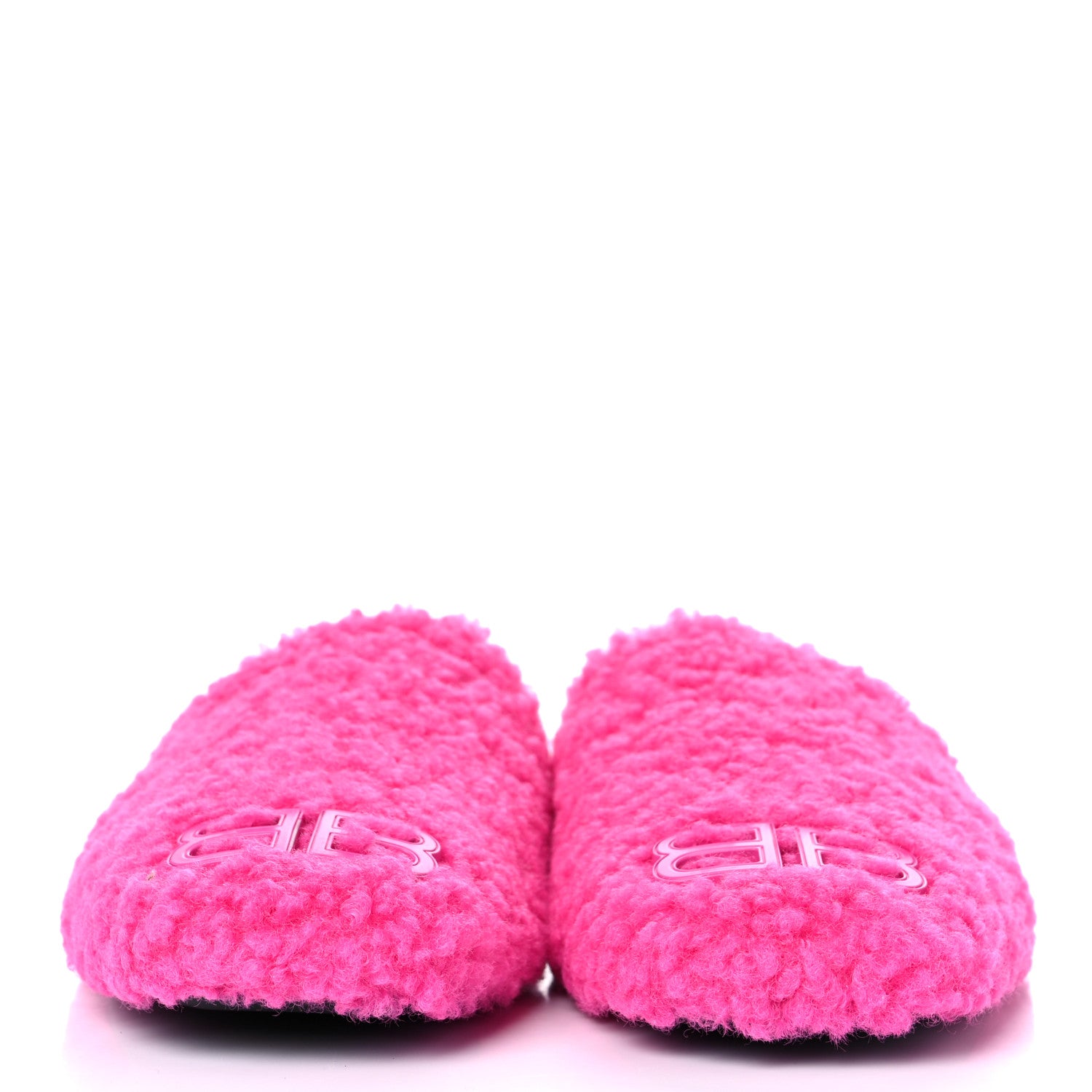 Balenciaga Faux Shearling Cosy BB Mules 37 Pink 2 of 10