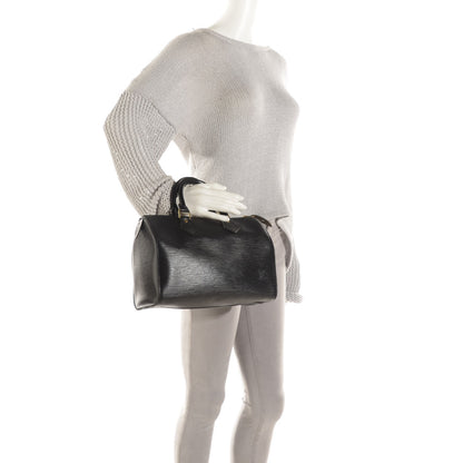 Louis Vuitton Epi Speedy 25 Black 2 of 7