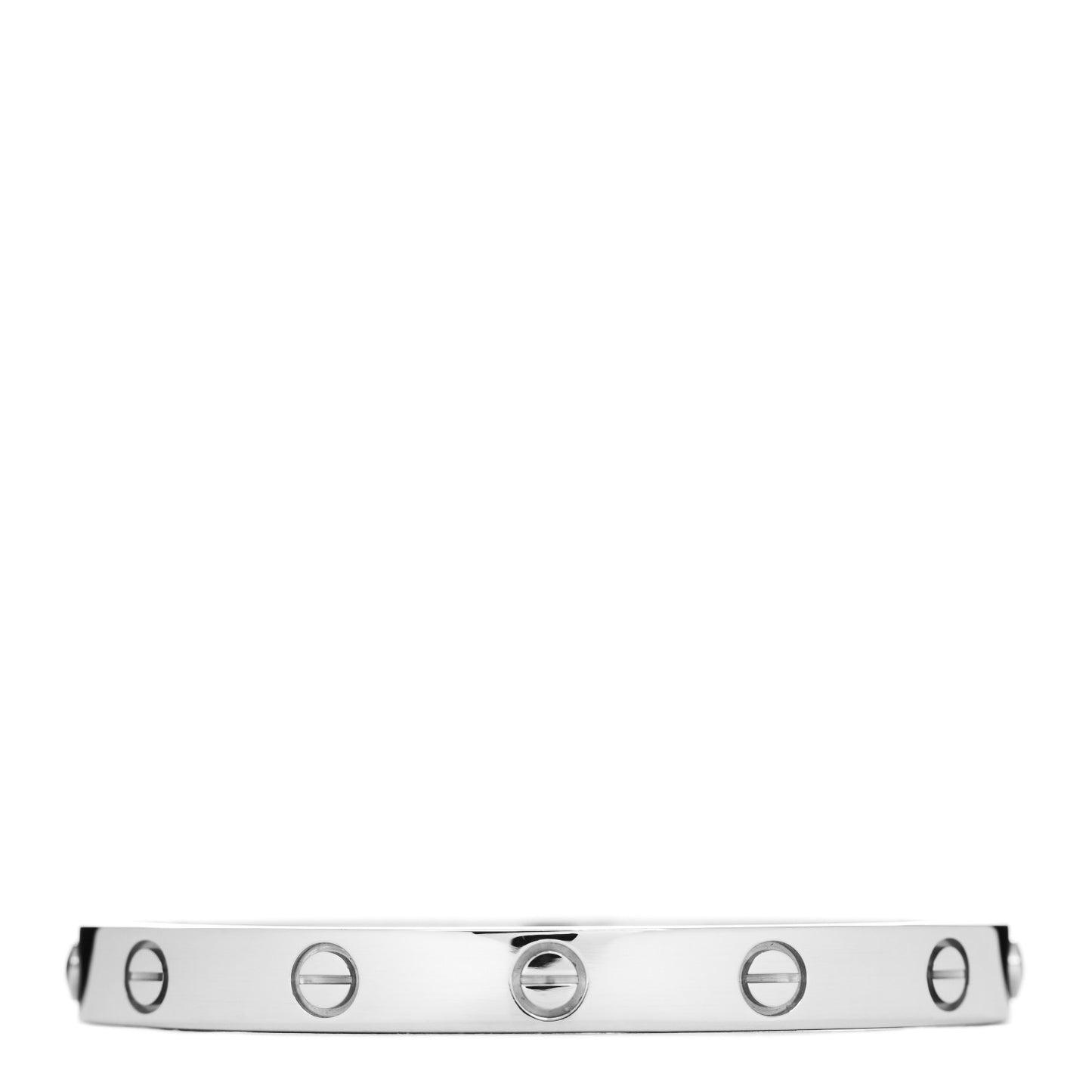 18K White Gold LOVE Bracelet 16