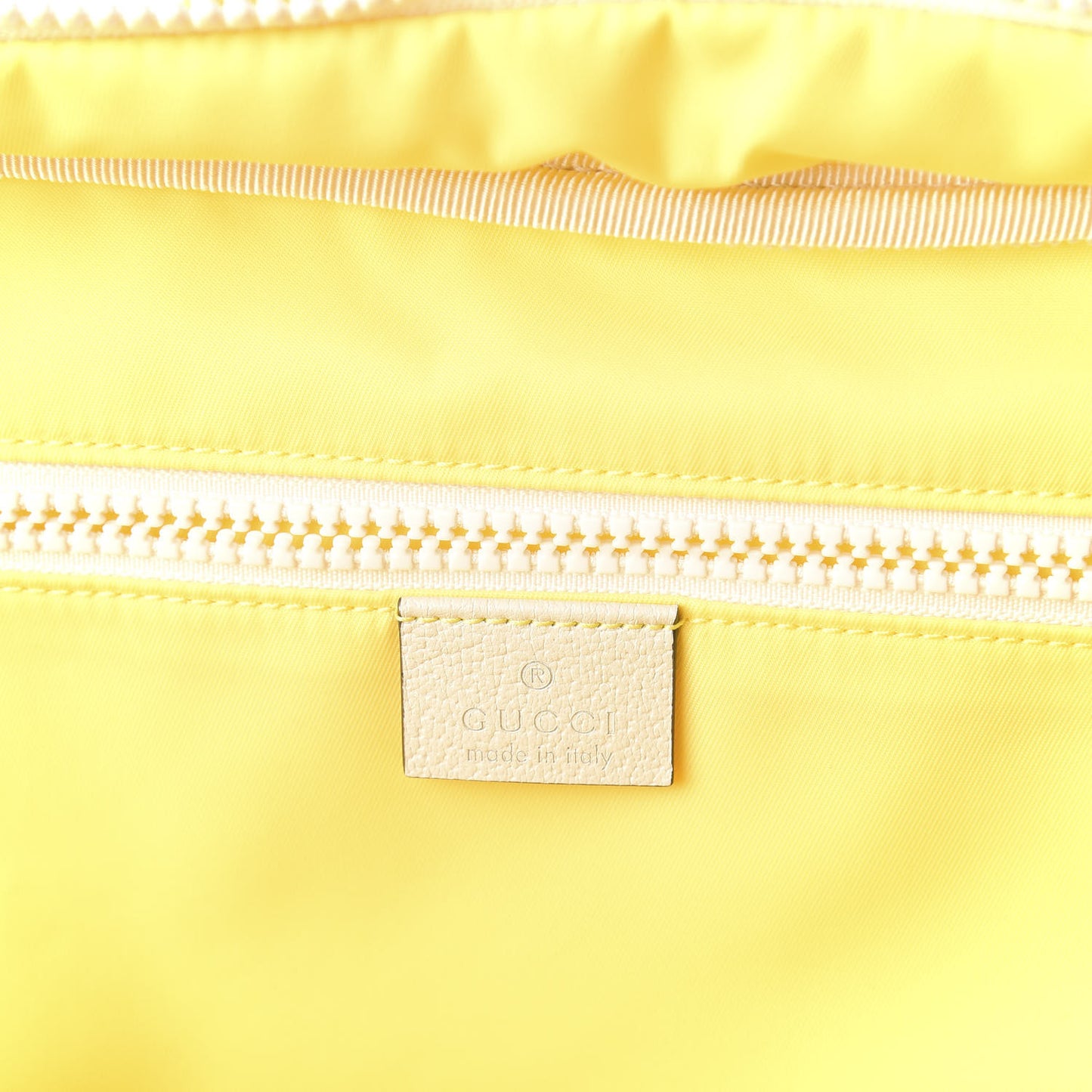 Nylon Twill Blind For Love Interlocking G Backpack Pastel Yellow Multicolor