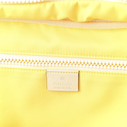 Gucci Nylon Twill Blind For Love Interlocking G Backpack Pastel Yellow Multicolor 5 of 9