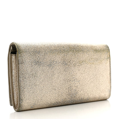 Saint Laurent Metallic Calfskin Classic Monogram Cassandre Wallet Gold 3 of 17