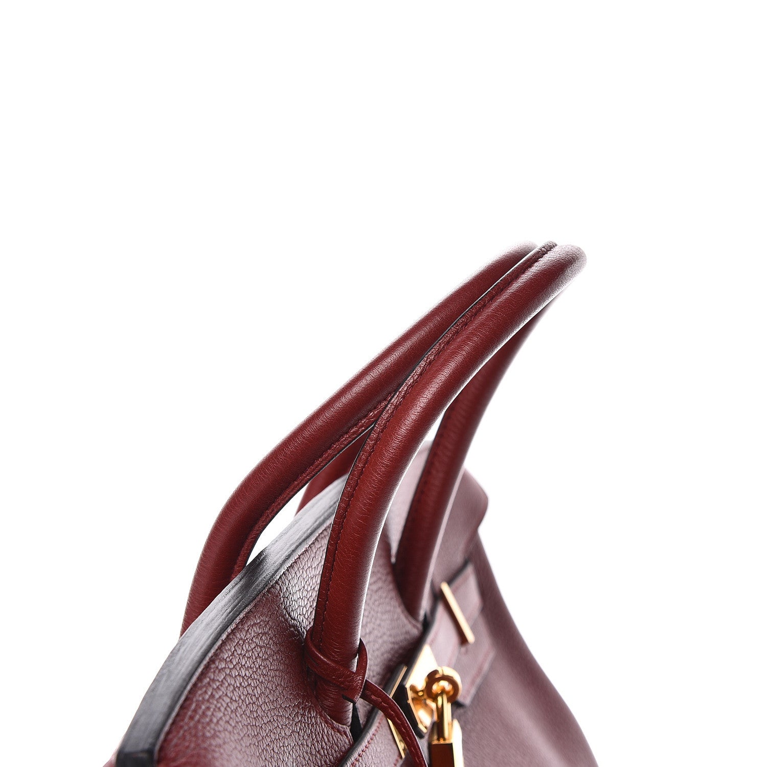 Hermes Taurillon Clemence Birkin 35 Rouge H 10 of 37