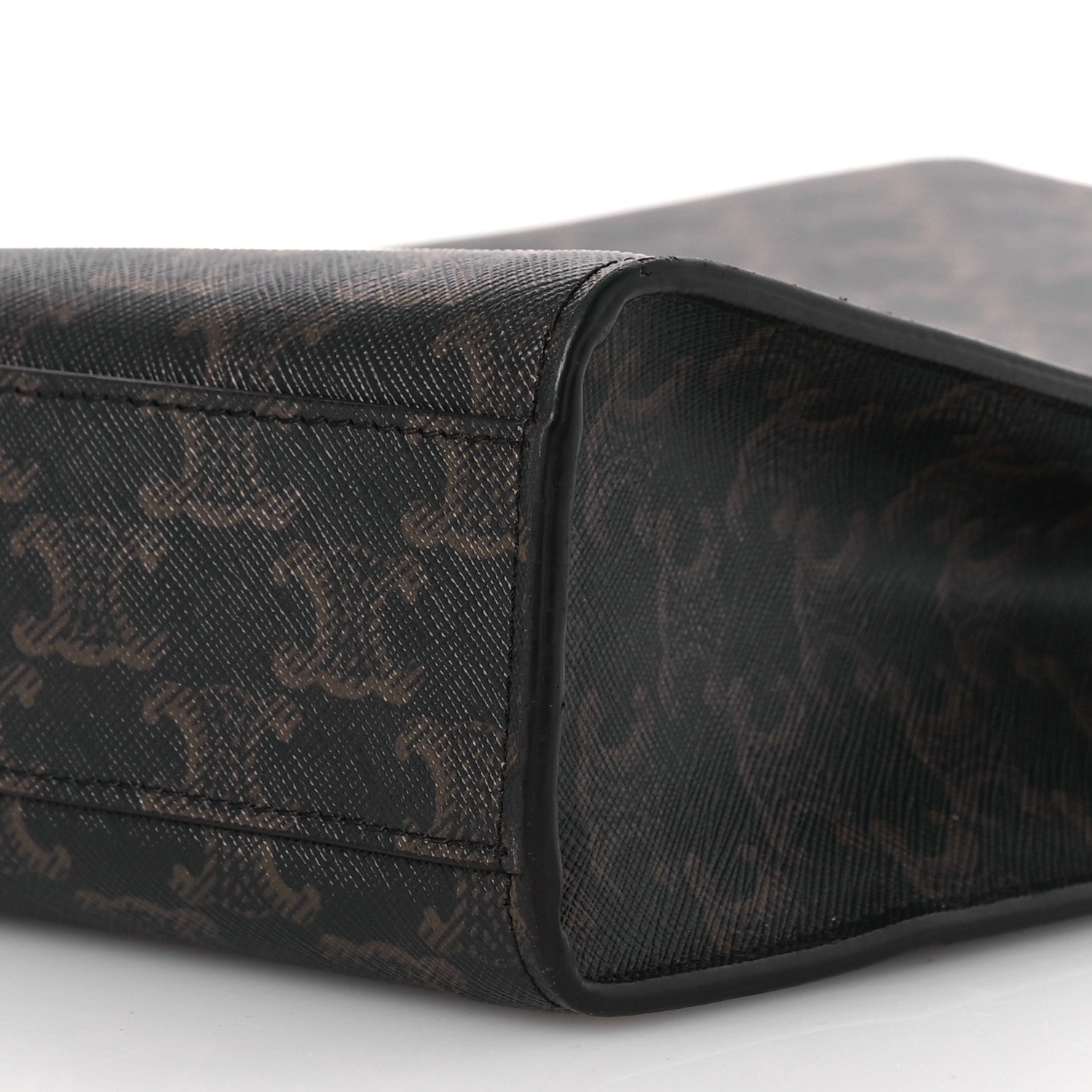 Celine Triomphe Canvas Calfskin Small Vertical Cabas Tan 11 of 15