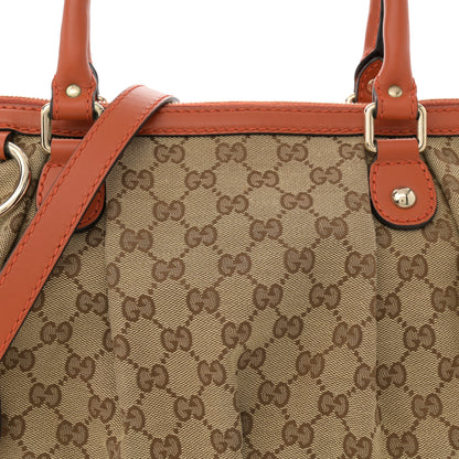 Gucci Monogram Medium Sukey Top Handle Orange 8 of 15