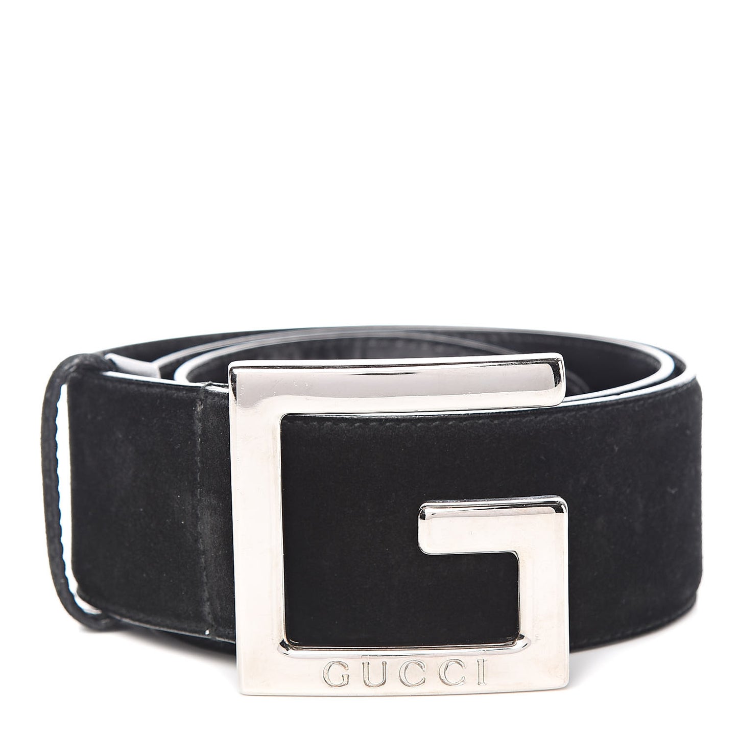Suede G Logo Belt 80 32 Black
