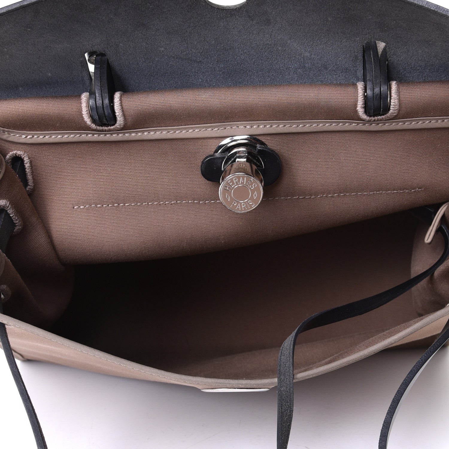 Hermes Vache Hunter Toile Herbag Zip 31 PM Etoupe Ebene 5 of 16