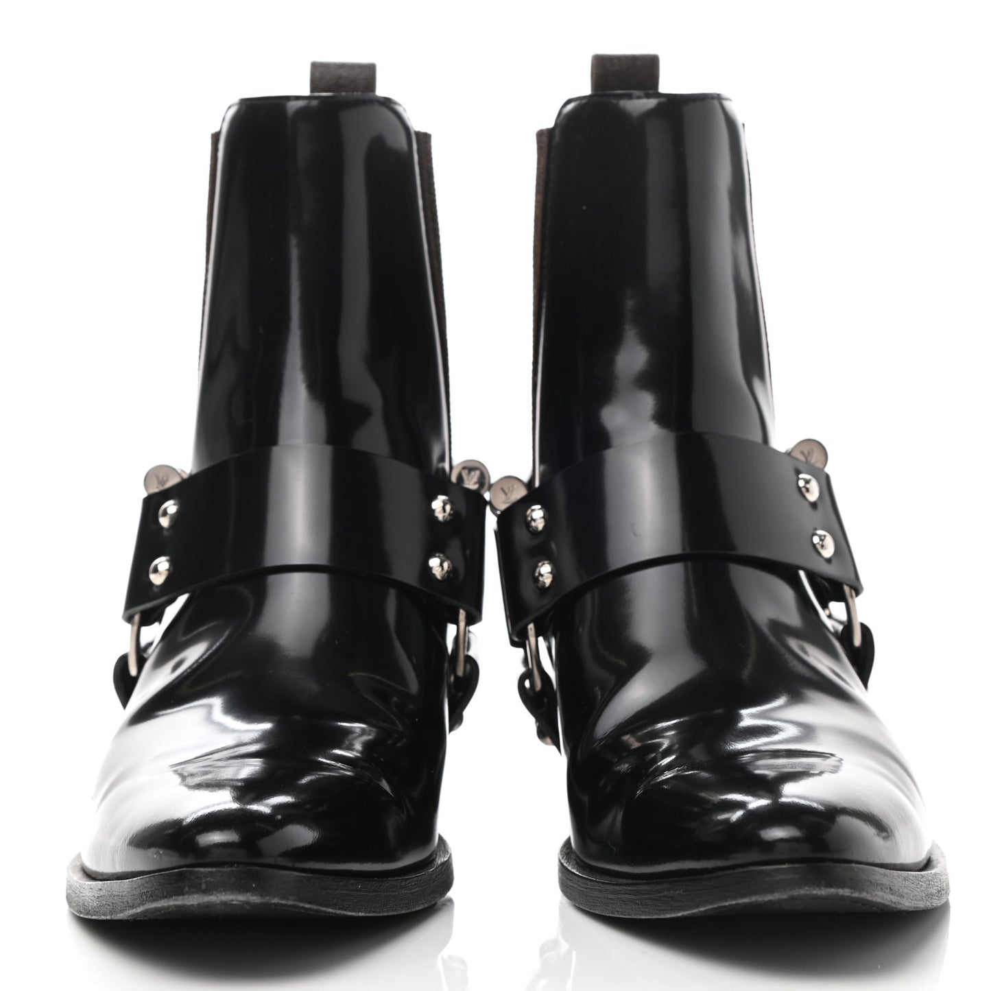 Calfskin Monogram Rhapsody Ankle Boots 37 Black