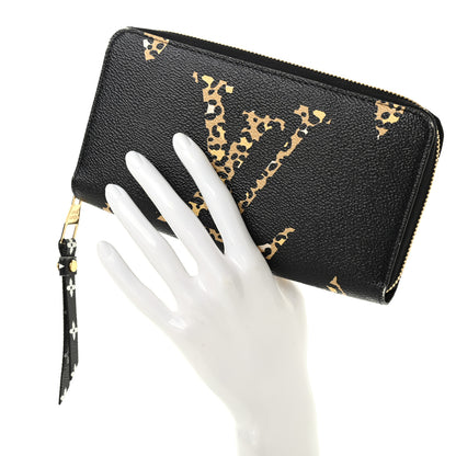 Louis Vuitton Monogram Giant Jungle Zippy Wallet Black 2 of 7