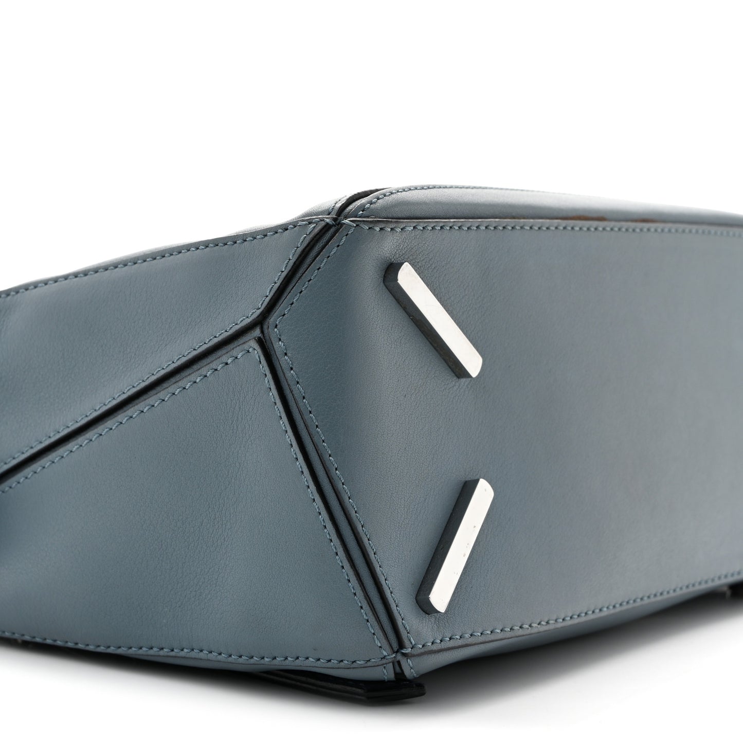 Calfskin Small Puzzle Bag Stone Blue
