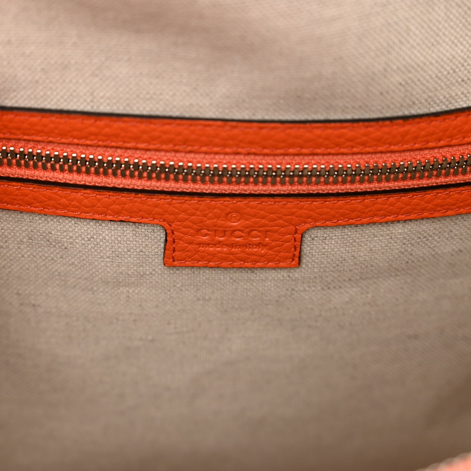 Gucci Piuma Calfskin Jumbo GG Embossed Large Duffle Bag Good Orange 6 of 8