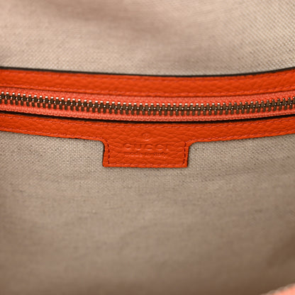 Gucci Piuma Calfskin Jumbo GG Embossed Large Duffle Bag Good Orange 6 of 8