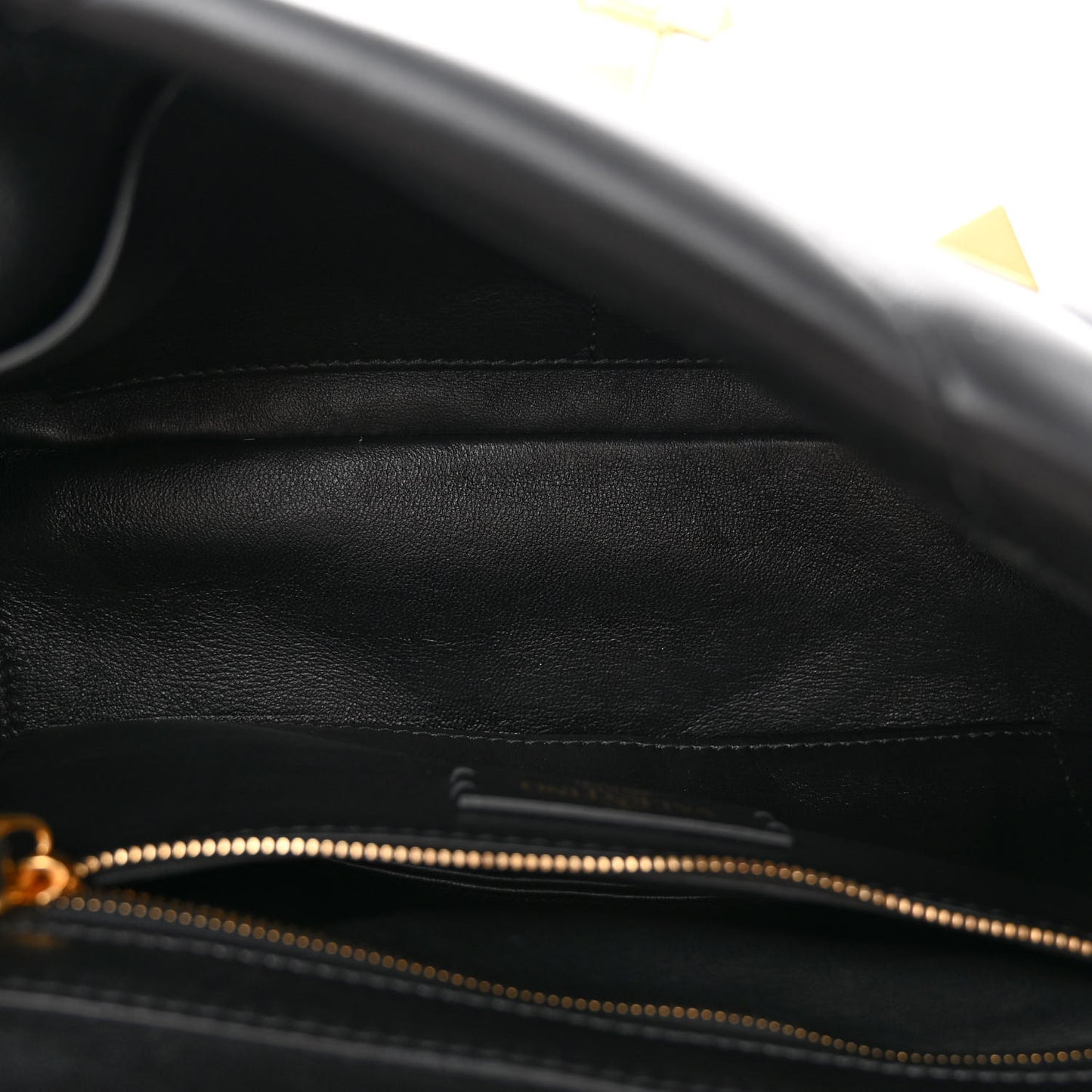 Nappa Large Roman Stud Shoulder Bag Black