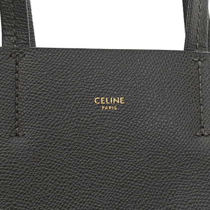 Celine Grained Calfskin Small Vertical Cabas Grey 6 of 11