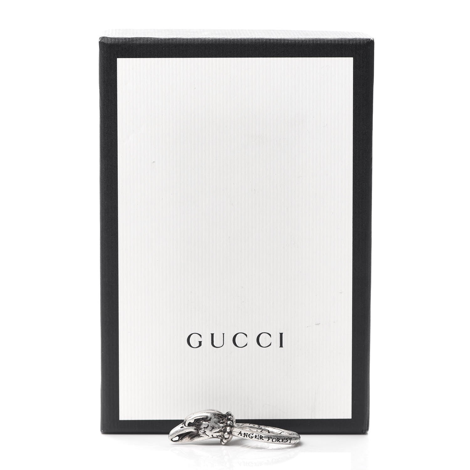 Gucci Sterling Silver Anger Forest Eagle Head Ring 53 6.25 7 of 7