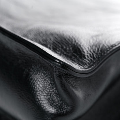 Chanel Shiny Aged Calfskin North South Shopping Bag Black 8 of 15