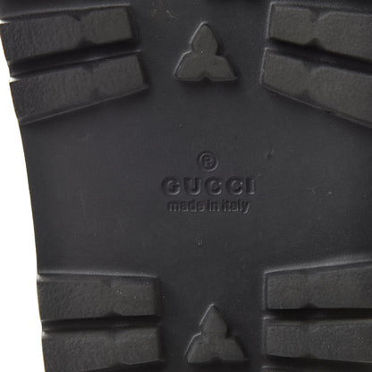 Gucci Guccissima Signature Mens Lug Sole Slide Sandals 7 Hibiscus Red 6 of 7